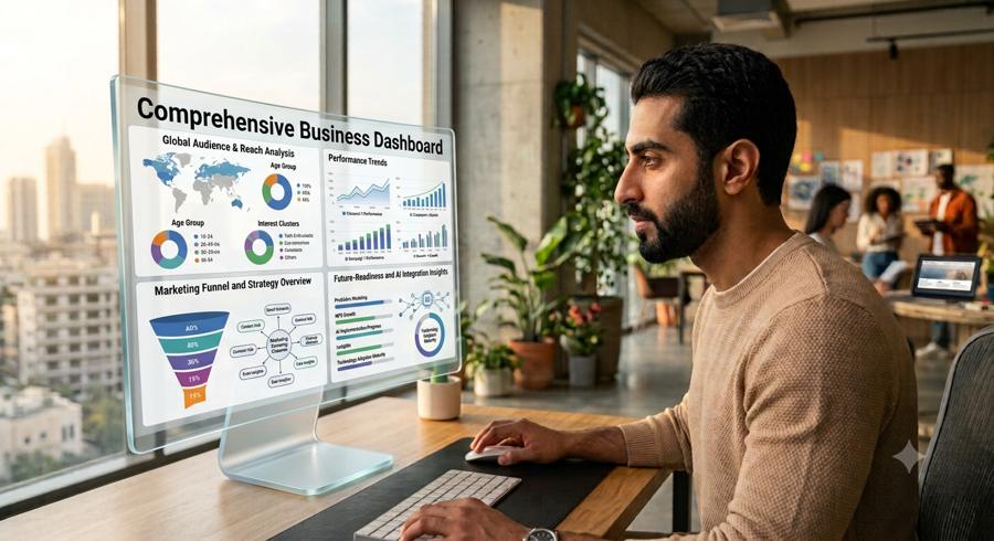 Business analytics dashboard